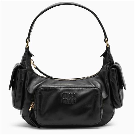 miu miu nappa frame bag|Black Nappa Leather Pocket Bag .